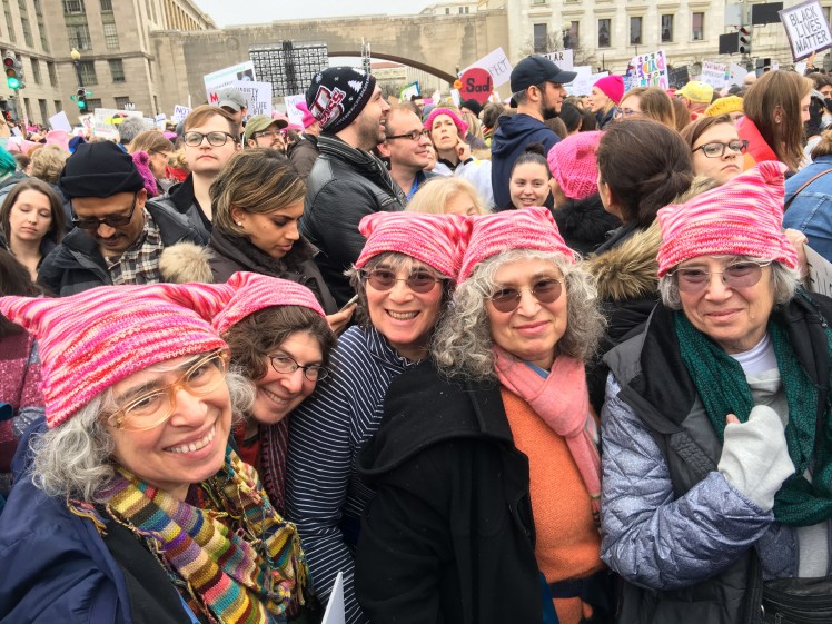 Pussyhats-five-sisters-Washington-march