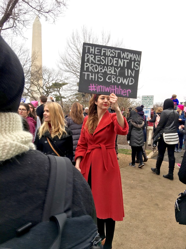 Sign at Washington Women's March