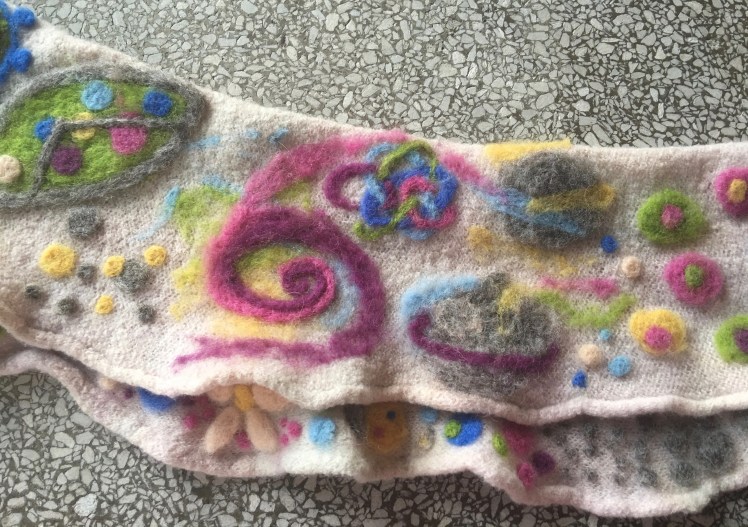 Fantastical motifs in needle felting