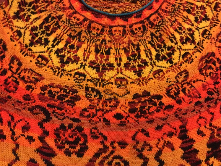 Adapting prepared charts to knitted composition