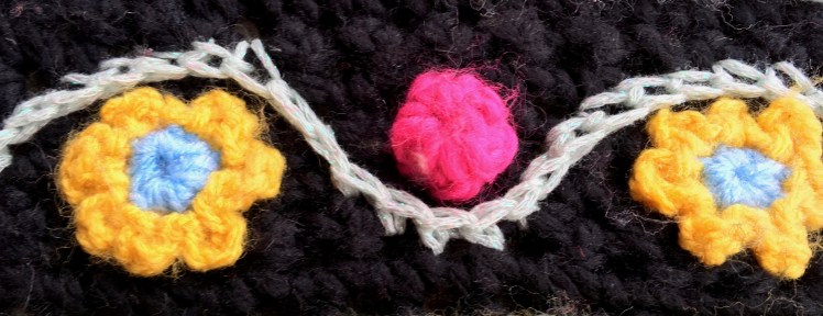 Dissonant colors on black background