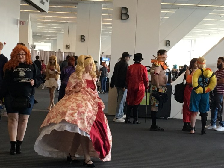 Crowd scene outside the Tekko conference