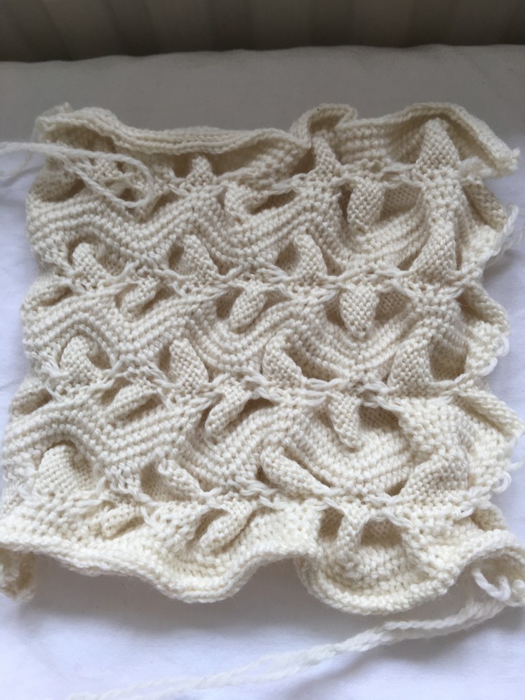 The reverse side is even cooler than the knit side, above photo