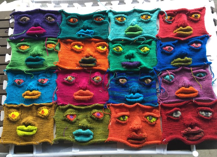 16 versions of the Breiditis face pattern