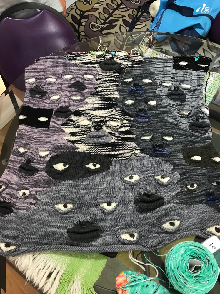 Faces Come Out of the Rain progress photo