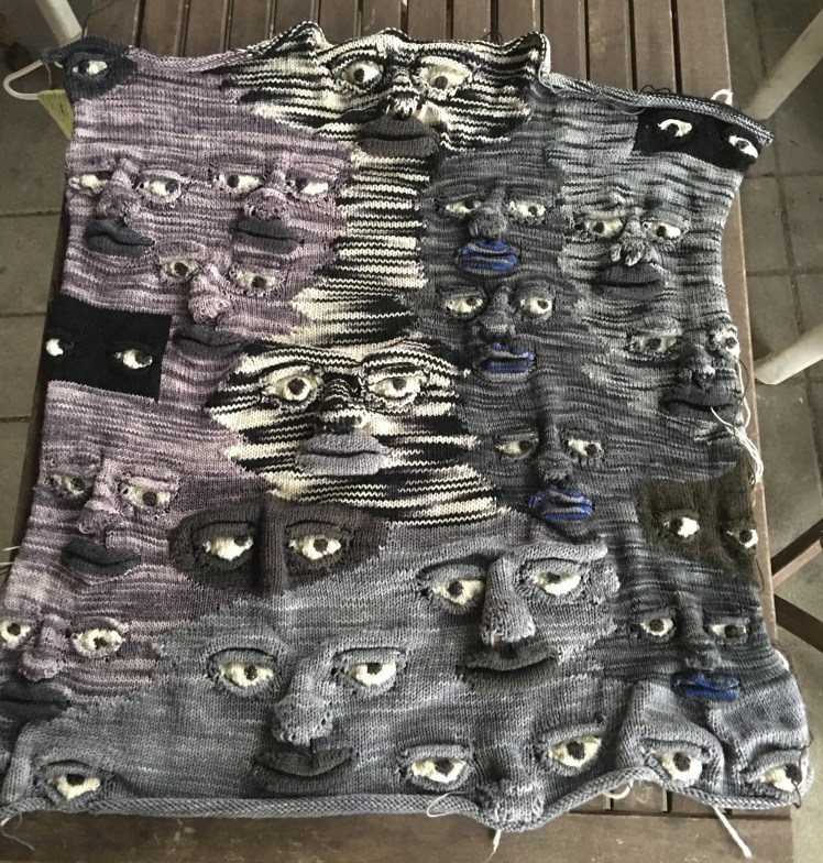 Faces Come Out of the Rain progress photo