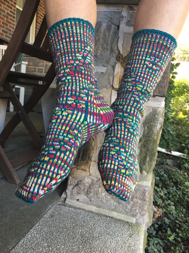 Front view of Strong heel socks