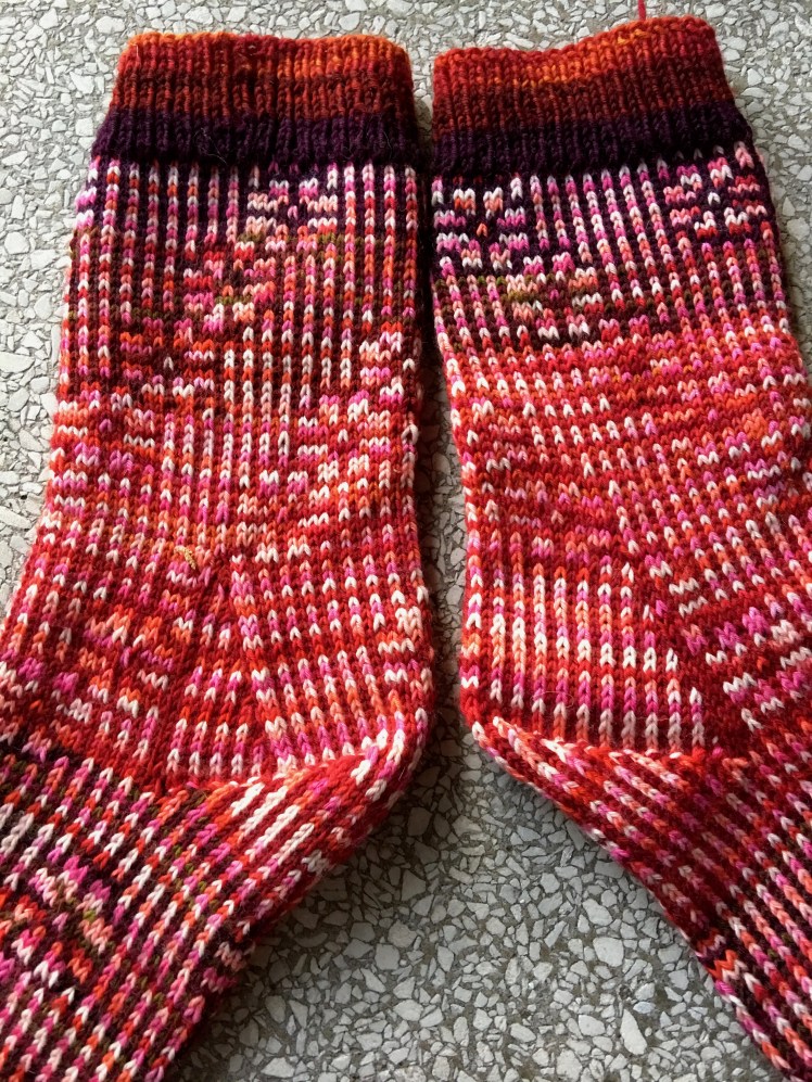 Error in knitting Strong heel gussets