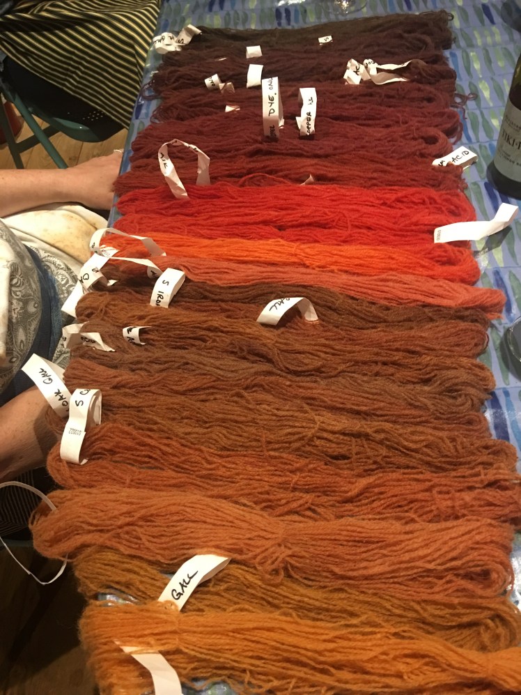 25 colors from one madder dye bath