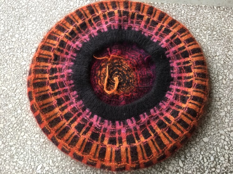 Flip side of Grillwork Red Tam