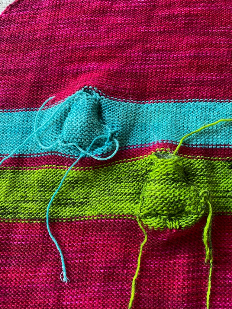 Inside view of casing to hold polyester stuffing inside 3D knitted noses to clarify and define their shape