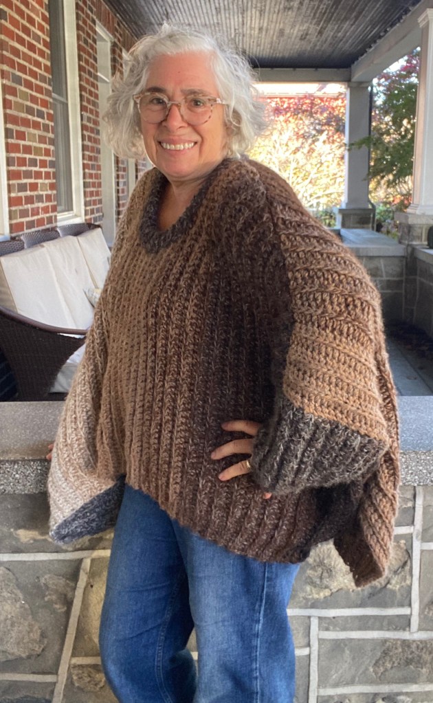 Etrarium 静寂と青 Knit Emerge flower knit top (Blue)